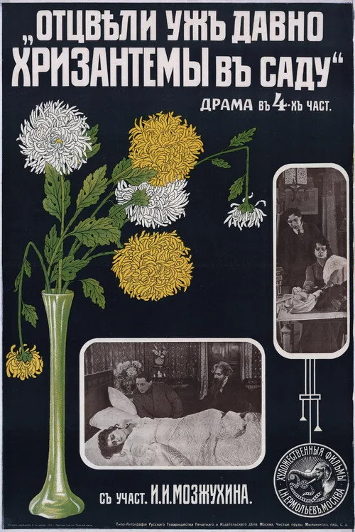 Long Gone are Chrysanthemums in a Garden