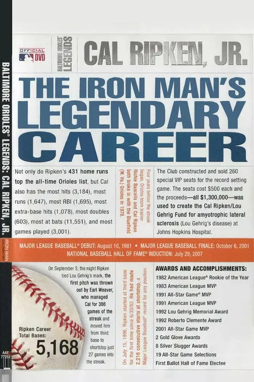 Baltimore Orioles Legends - Cal Ripken Jr. The Iron Man's Legendary Career